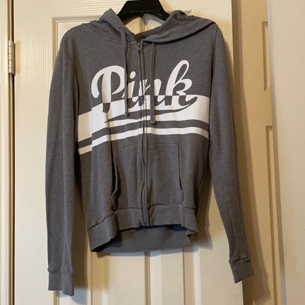 PINK, Size M, Zip up throw over jacket